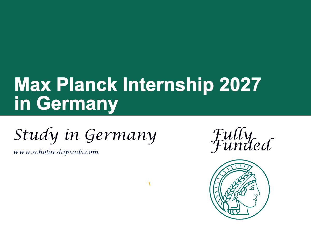 Max Planck Internship 2027 in Germany (Fully Funded)