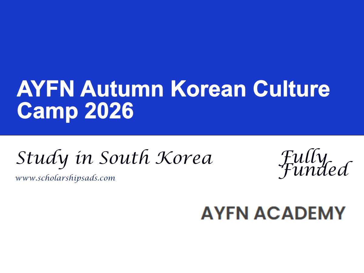 AYFN Autumn Korean Culture Camp 2026 (Fully Funded)