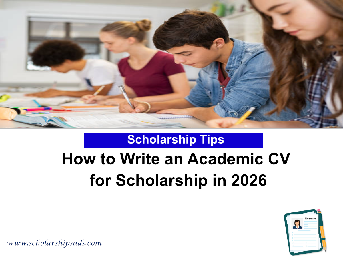 How to Write an Academic CV for Scholarship in 2026