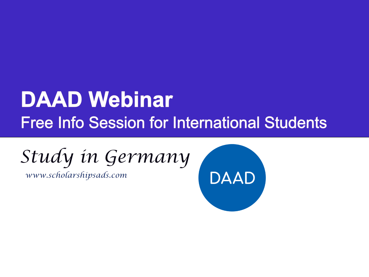 DAAD Webinar: Study a Degree in Germany - Free Info Session for International Students
