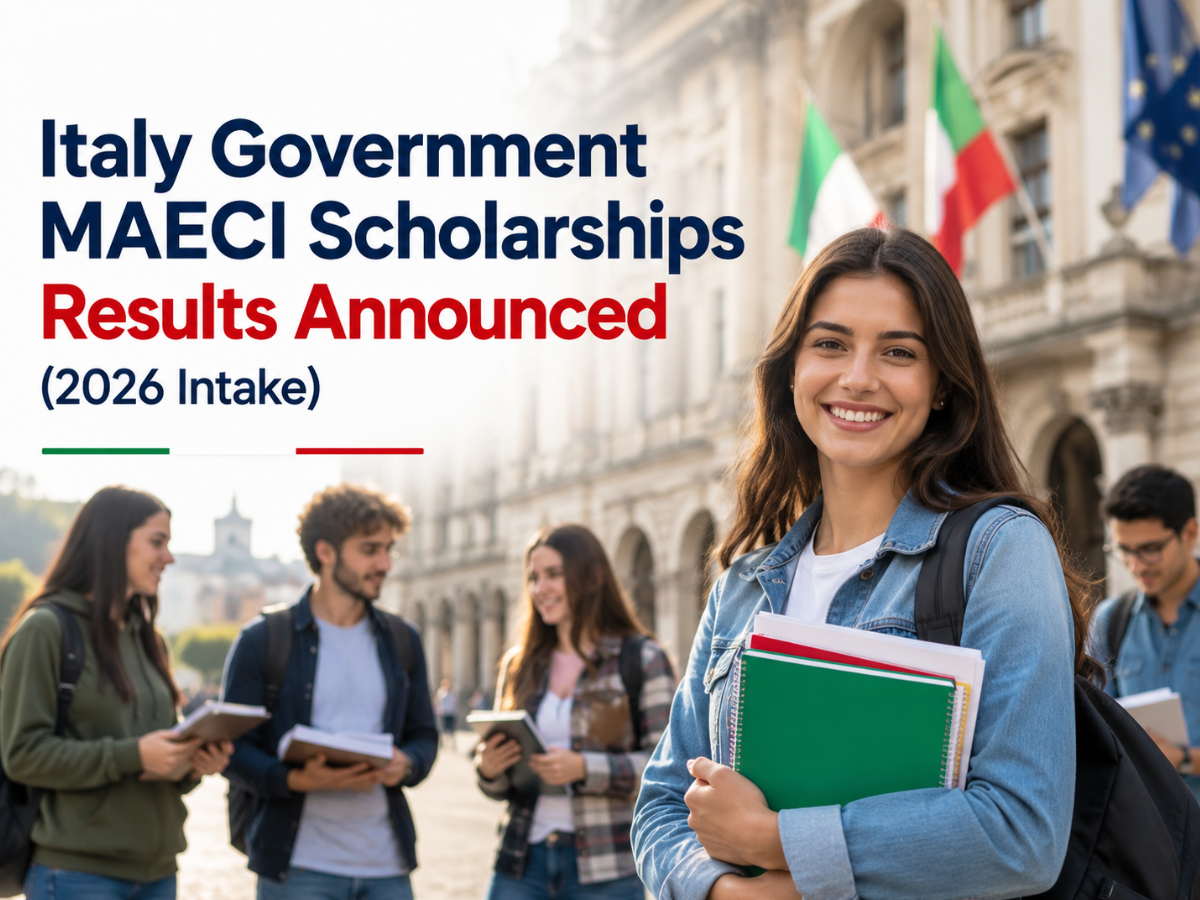 Italy Government MAECI Scholarships Results Announced (2026 Intake)
