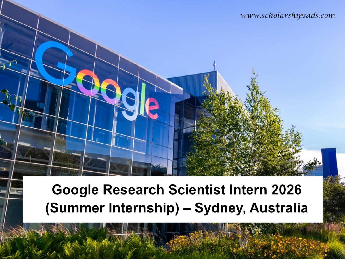 Google Research Scientist Intern 2026 (Summer Internship) – Sydney, Australia