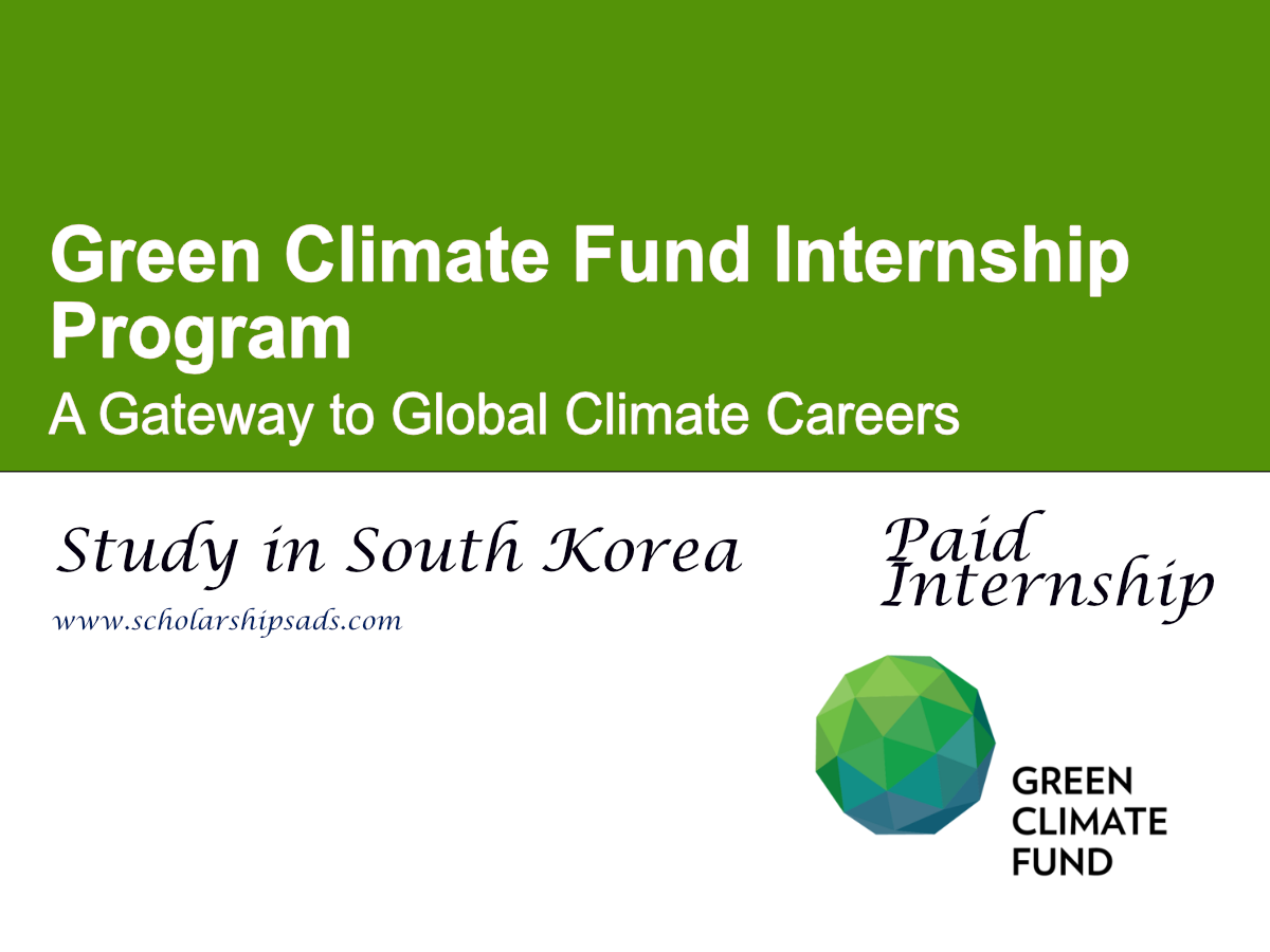 Green Climate Fund Internship Program 2026: A Gateway to Global Climate Careers
