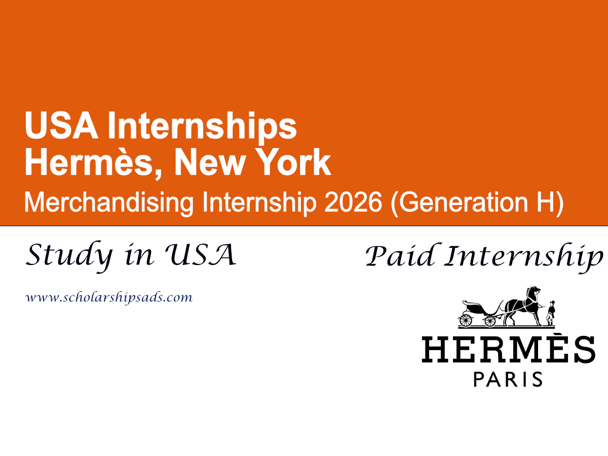 Hermès Merchandising Intern 2026 (Generation H) – Paid Internship in New York, USA