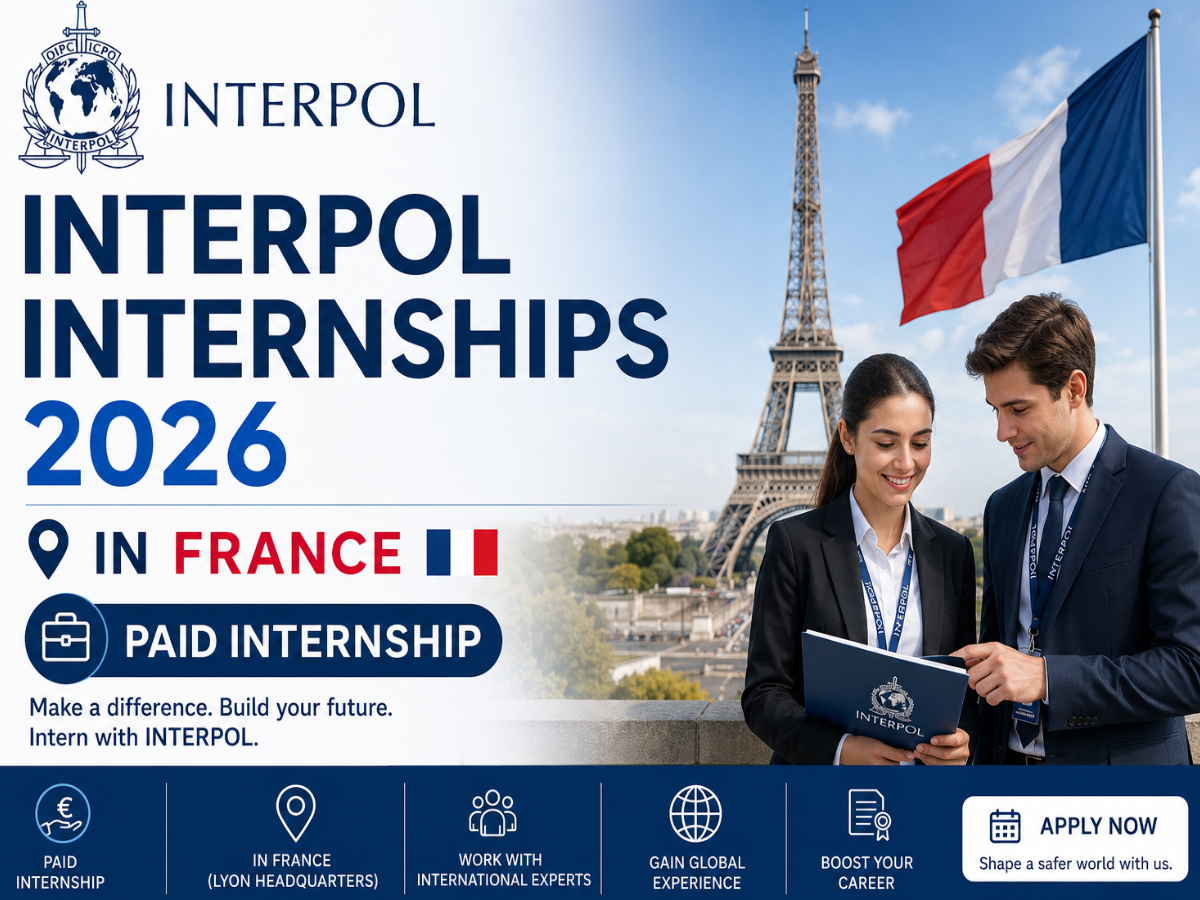 Interpol Internships 2026 in France (Paid Internship)