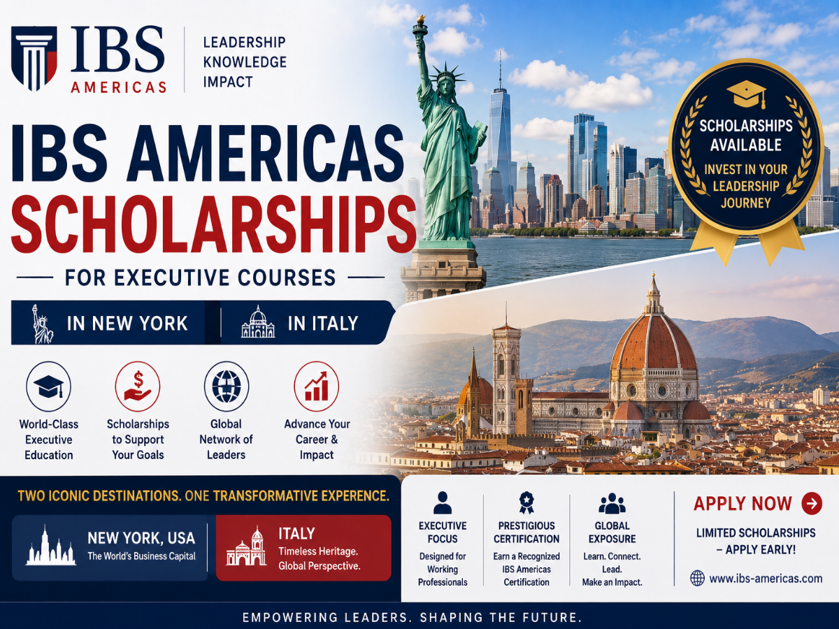 IBS Americas Scholarships for Executive Courses in New York and Italy