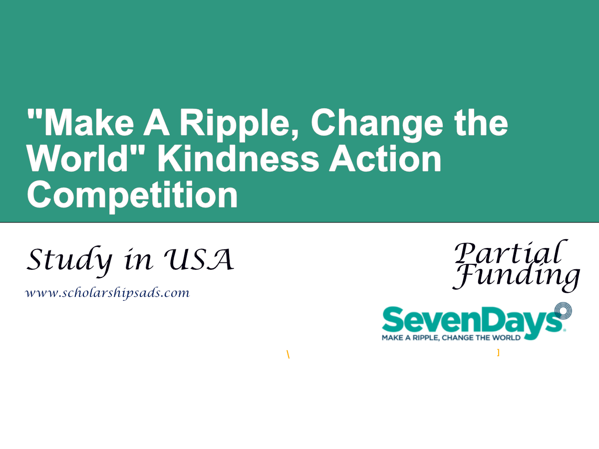 "Make A Ripple, Change the World" Kindness Action Competition in USA