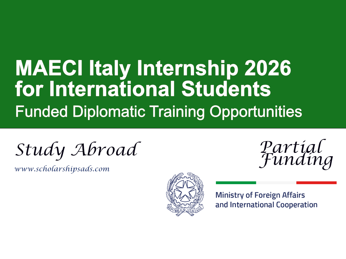 MAECI Italy Internship 2026 for International Students | Funded Diplomatic Training Opportunities