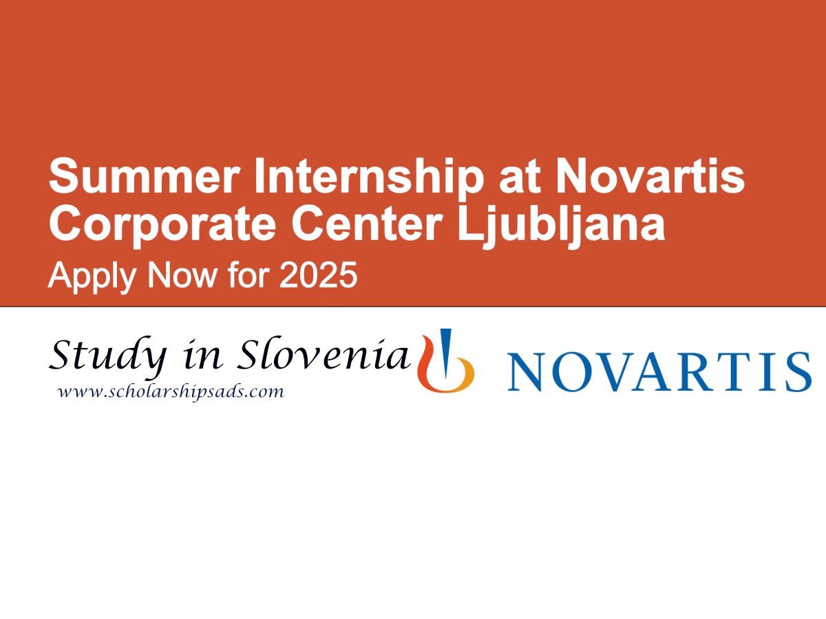 Novartis Corporate Center Ljubljana Slovenia (NOCC) Summer Internship 2025