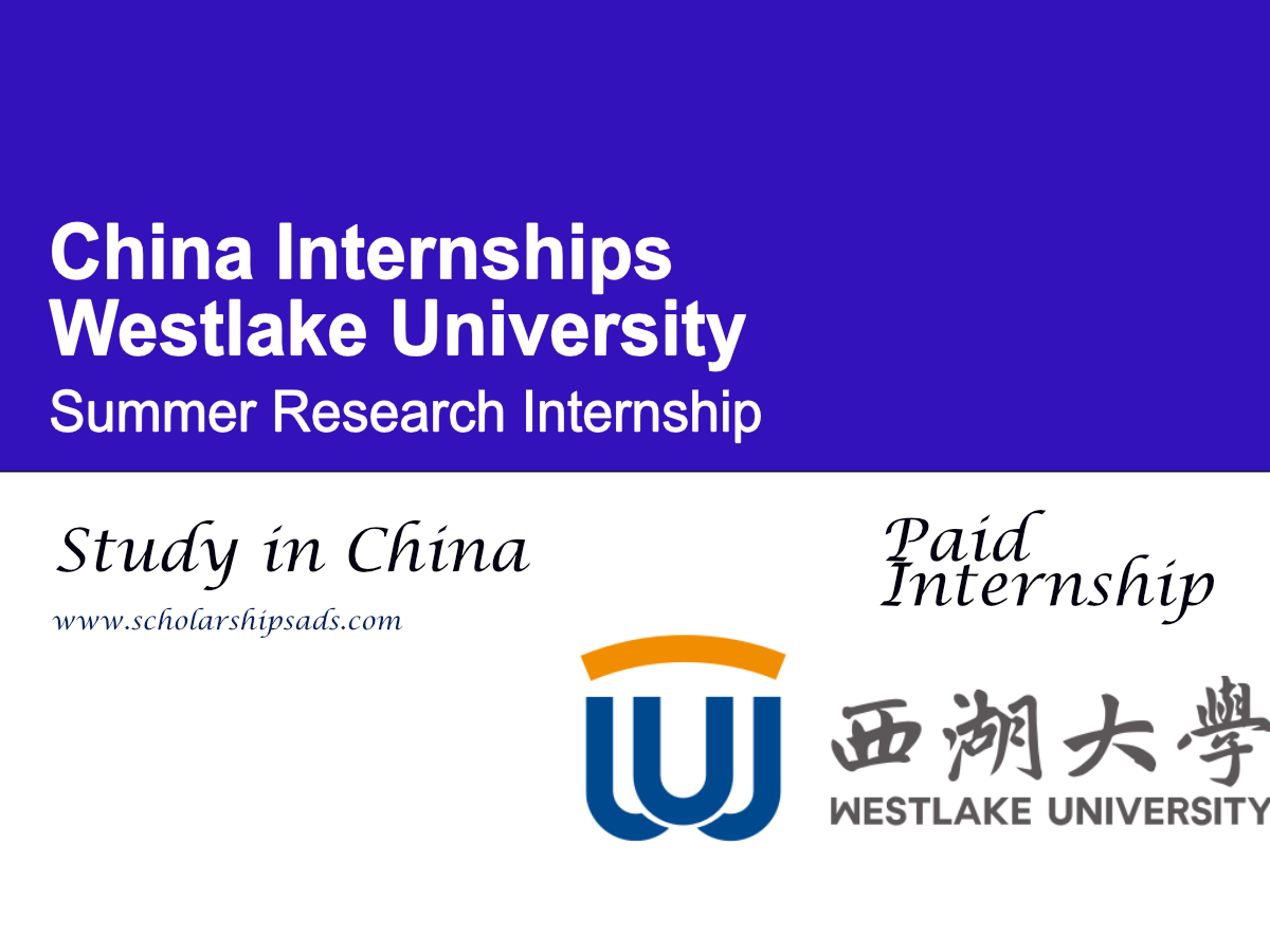 Westlake University Summer Research Internship 2026 (China)