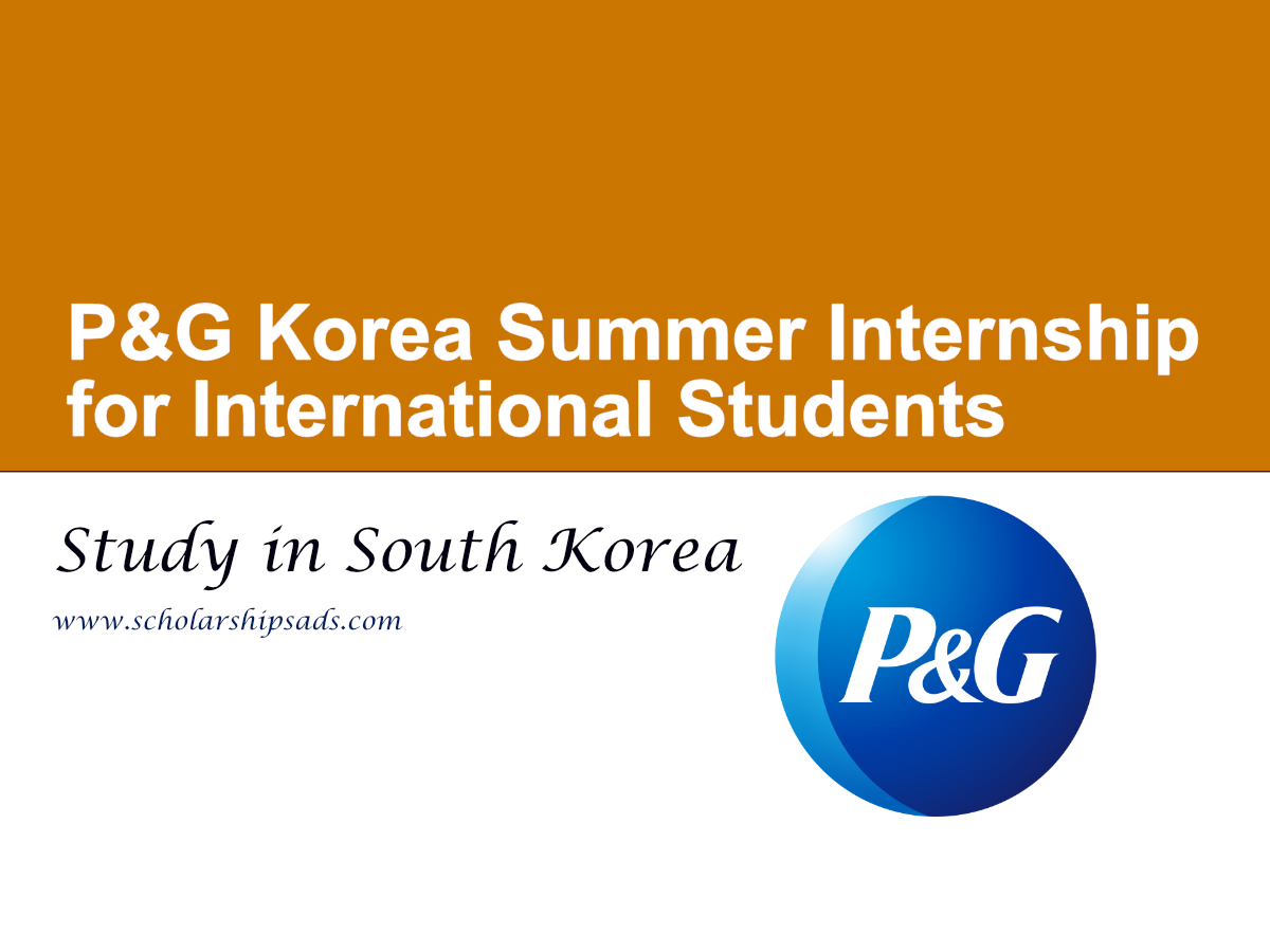 P&G Korea Summer Internship for International Students
