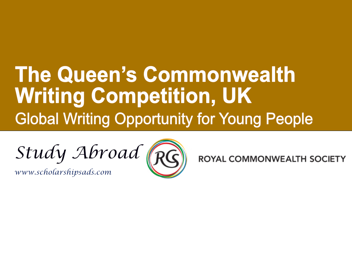 The Queen’s Commonwealth Writing Competition – Global Writing Opportunity for Young People
