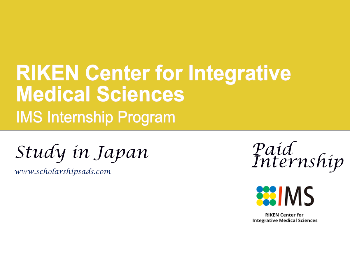 RIKEN Center for Integrative Medical Sciences IMS Internship Program 2026, Japan