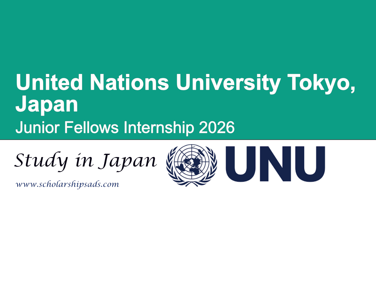 United Nations University Junior Fellows Internship 2026 in Tokyo, Japan