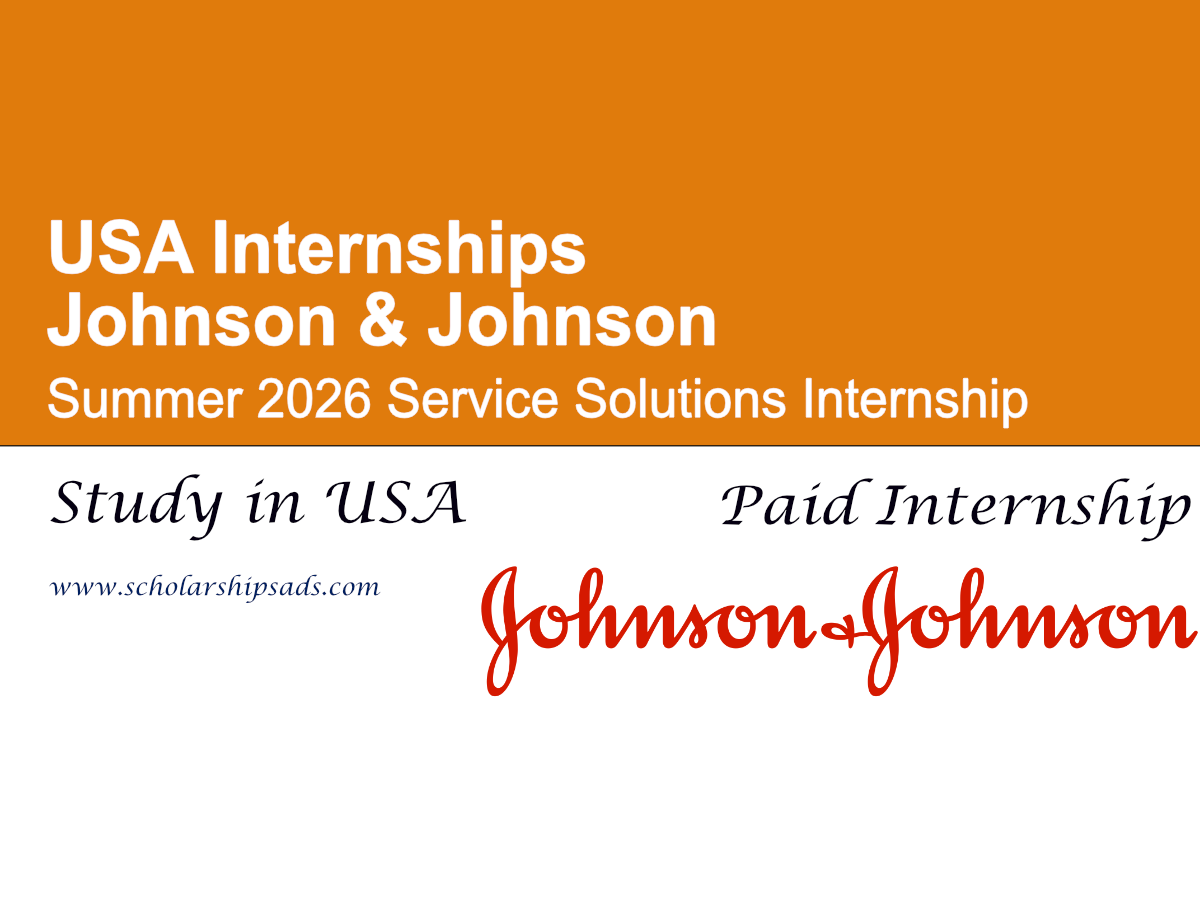 USA Johnson & Johnson Summer 2026 Service Solutions Internship (Paid)