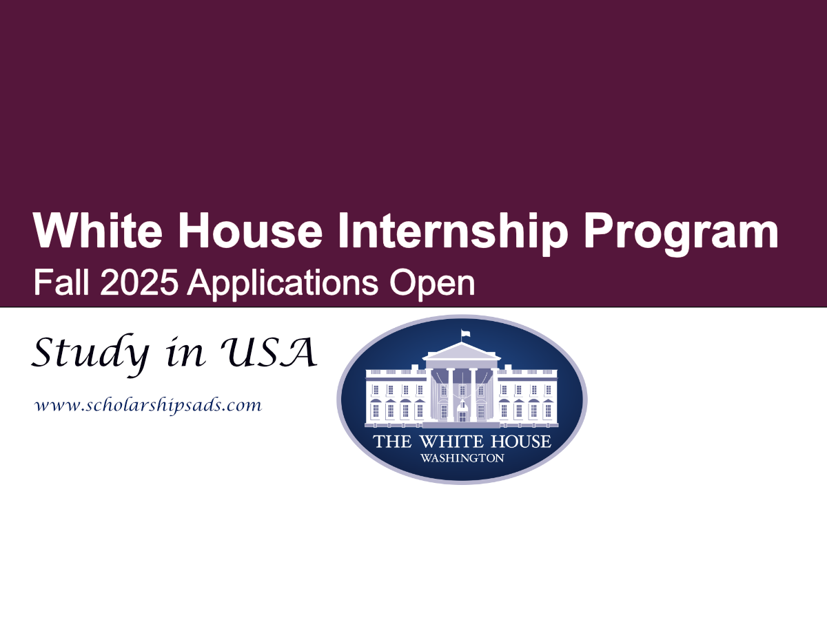 White House USA Internship Program - Fall 2025 Applications Open