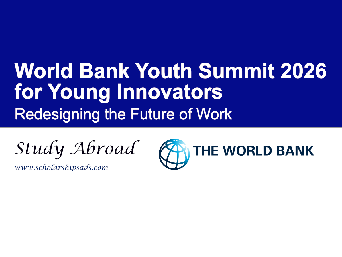World Bank Youth Summit 2026 for Young Innovators – Redesigning the Future of Work