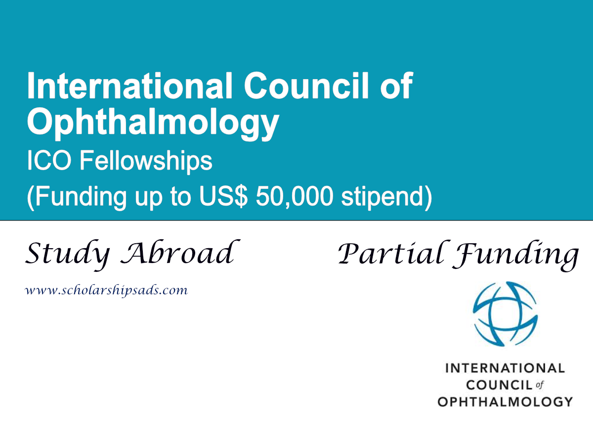 International Council of Ophthalmology (ICO) Fellowships 2026