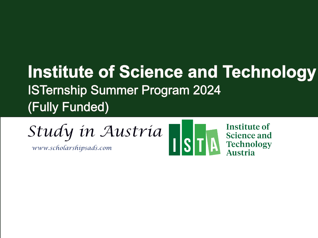 ISTernship Summer Program 2024 in Austria. (Fully Funded)
